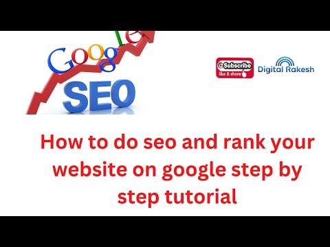 How to do seo and rank your website on google