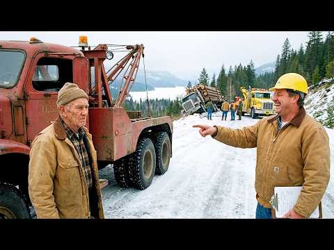 The Tow Company Said Nothing Can Pull It Out — Then the Old Man Fired Up His 1947 Diamond T Wrecker