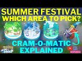Summer Festival - Which Area to Pick? + Cram-o-matic Explained #pokemonsleep