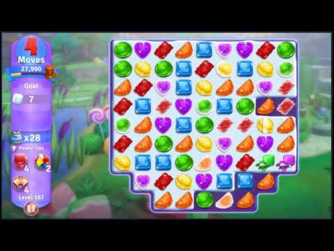 Wonka's World of Candy Level 167 - NO BOOSTERS + FULL STORY 🍫 | SKILLGAMING ✔️