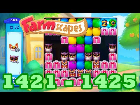 Farmscapes Level 1421 - 1425 HD Gameplay Walkthrough | 3 - match game | android | 1422 | 1423 | 1424
