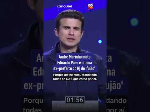 André Marinho imita Eduardo Paes e chama ex-prefeito do RJ de ‘fujão’