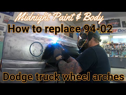 How to replace rear wheel arches 94-02 Dodge truck
