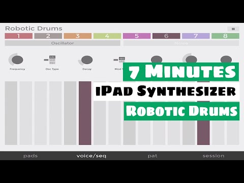 7 Minutes With An iPad Synth: Robotic Drums | SYNTH ANATOMY
