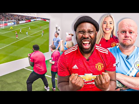 We LOCKED Man United and Man City fans In The Box while the Manchester derby happened! | In The Box