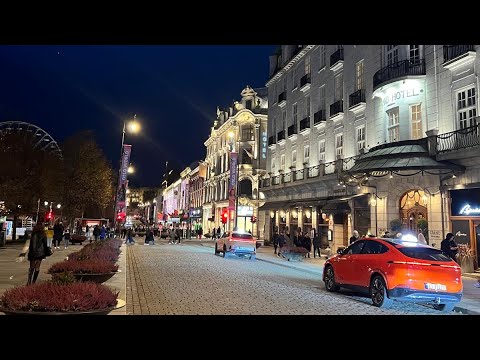 Walking in Oslo ( the Tiger City) part one with relaxing music