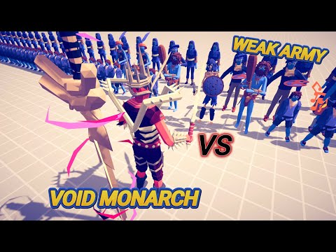 Void Monarch VS Weak Army ,Totally Accurate Battle Simulator TABS, Gaming