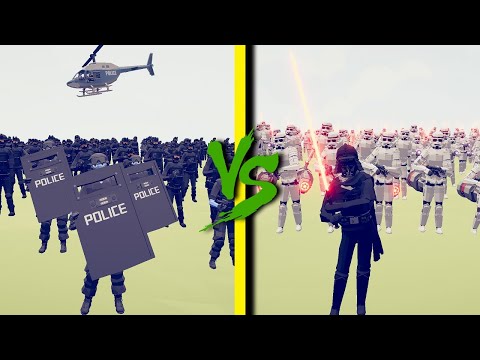 SWAT TEAM vs STORMTROOPRS - Totally Accurate Battle Simulator TABS