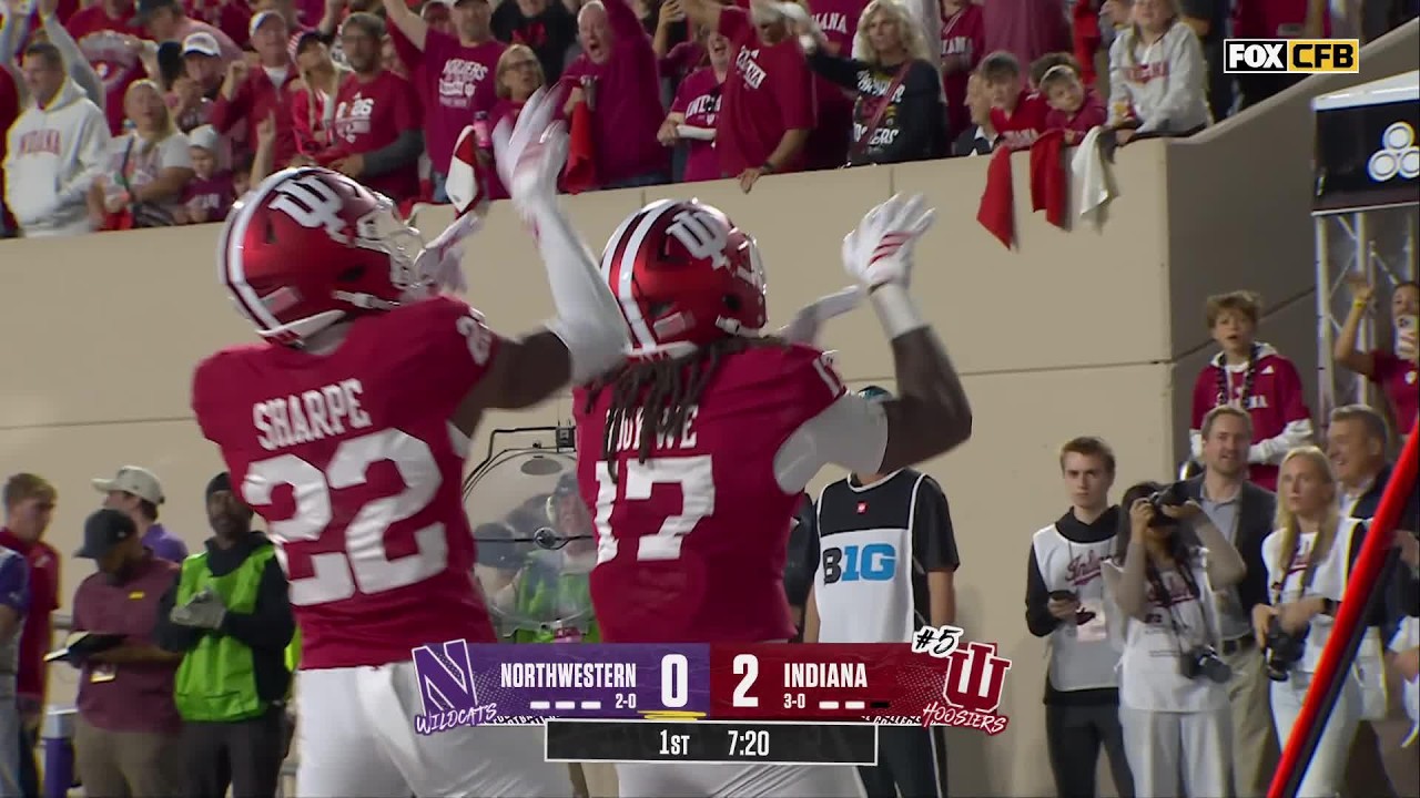 SAFETY DE DANIEL NDUKWE | Northwestern Wildcats 0-2 Indiana Hoosiers | College Football