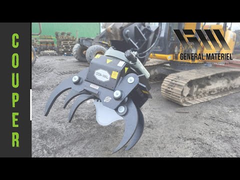 Grappin coupeur forestier - Couteau fixe en Hardox 400 - Compatible mini-pelle, tracteur et grue_7