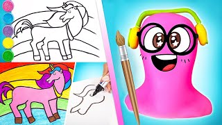Let's Make Rainbow! || Drawing Rainbow Unicorn🦄 || DIY For Any Occasion!