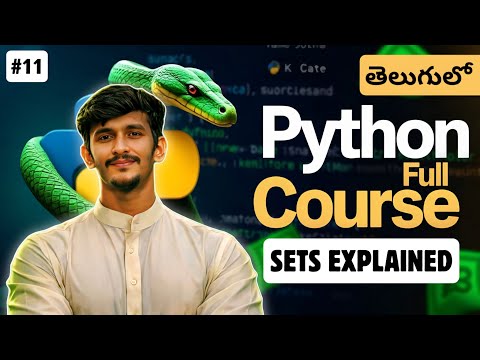 Python Full Course In Telugu Set In Python Python Sets Explained Video 11