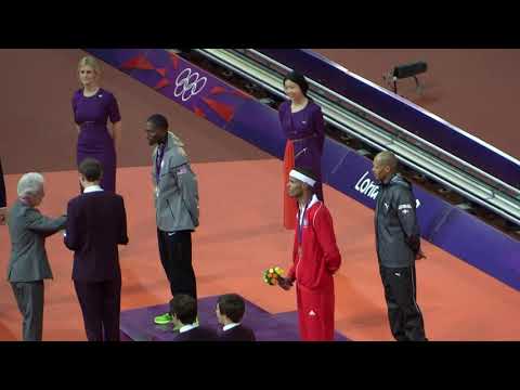 Felix Sanchez London Olympics Men's 400 Metres Hurdles Final Gold Medal