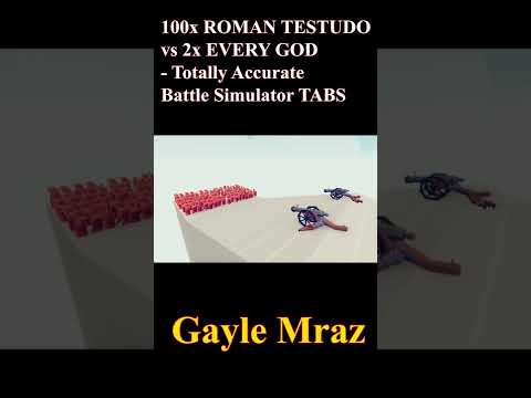 100x ROMAN TESTUDO vs 2x EVERY GOD   Totally Accurate Battle Simulator TABS #Shorts 13