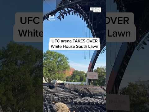 UFC arena TAKES OVER White House South Lawn