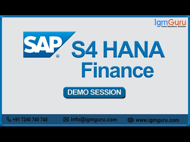 Sap S4 Hana Finance Training Material Pdf