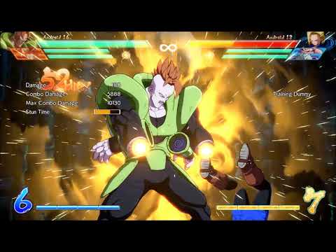DBFZ: Android 16 10,000 damage combo no sparking