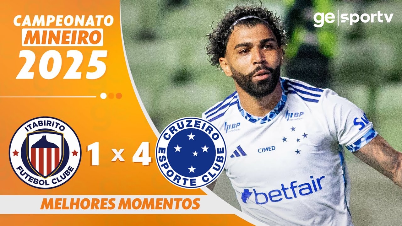 ITABIRITO 1 X 4 CRUZEIRO | MELHORES MOMENTOS | 4ª RODADA CAMPEONATO MINEIRO 2025 | ge.globo