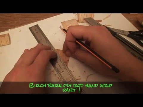 Making of birch bark fly rod hand grip part 1