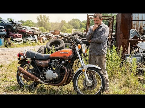 ASMR Kawasaki Z1 Restoration | 1973 Z1 900 Complete Rebuild from Rust to Glory