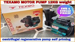 TEXAMO SHR 4 model unboxing  price / Texmo single phase centrifugal regenerative pump (self priming)