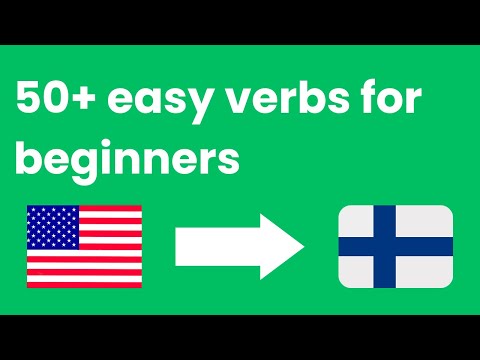 50+ Easy Verbs in Finnish Language For Beginners | Learn The Most Common Verbs In Finnish Language