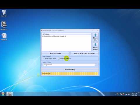 Print Multiple RTF Files Software