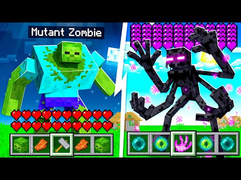 Morphing into MUTANT CREATURES in MINECRAFT!