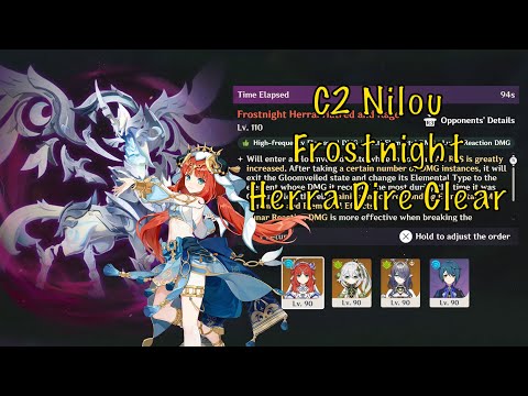 C2 Nilou 94s Dire Frostnight Herra Clear | Luna II Stygian Onslaught | Genshin Impact