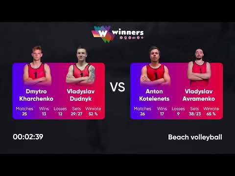 23:20 O. Bilyk / O. Yurtov - A. Bakotin / R. Voloshchuk 26.02.2023 | Winners Beach Volleyball