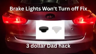 Brake Lights Won't turn off Fix (Kia Forte Lx Pedal Stop Pad)