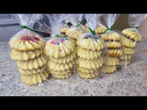 Butter cookies for a business; I'll teach you how to calculate costs and how much to sell them for.