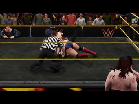 WWE 2K18 Wonder Woman with Superman vs. Nikki Cross with Sanity - 2 Out Of 3 Falls