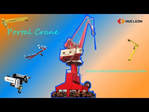 Portal Crane Night Work Video