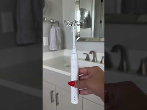 Philips Sonicare 4100 Rechargeable Electric Toothbrush, with Pressure Sensor, 2 Intensity Settings, SmarTimer and QuadPacer, 14-Day Battery Life, White, Model HX3681/23 - Watch Product Video