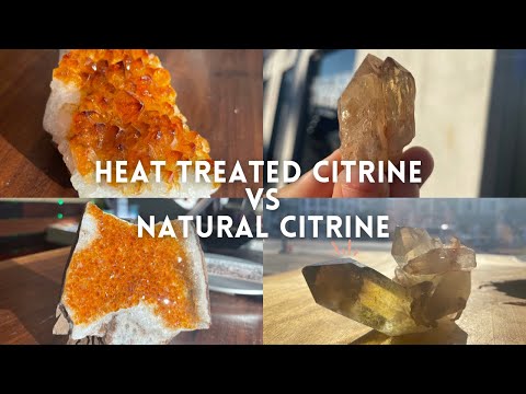 Heat Treated Citrine VS Natural Citrine