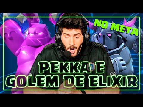 DECKS META DE GOLEM DE ELIXIR E PEKKA NO CLASH ROYALE!