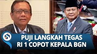 Mahfud Apresiasi Dua Langkah Prabowo: Pidato Pancasila & Copot Dadan, Presiden Responsif