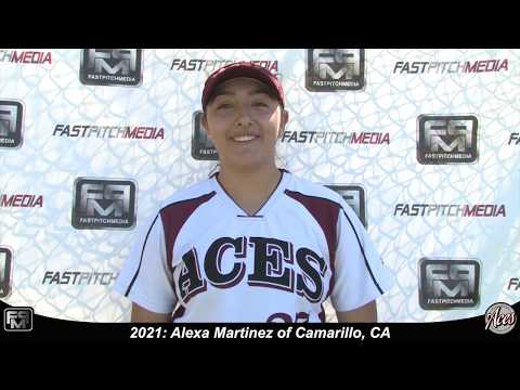 2021 Alexa Martinez Committed Felician University - Third Base Softball Skills Video - ACES