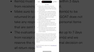 How to request a return in GOAT app?