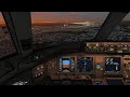 NEW Aerofly FS Global | 777 landing with city lights