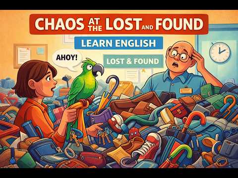 #49ers   Learn English with a Story: Chaos at the Lost and Found 📖