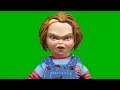 CHUCKY Talking Laughing Head Spining Evil Doll Green Screen