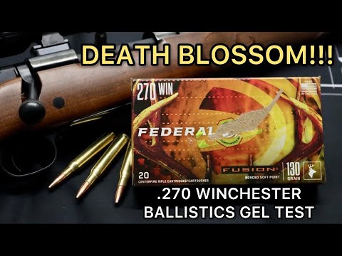 BEST DEER AMMO EVER?! 270 Winchester Federal Fusion 130gr Ammo Test