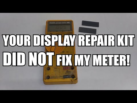 Fluke Multimeter LCD Display Repair Kit Fail? Yes! If Your Display Looks Like This...