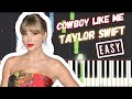 Taylor Swift - Cowboy Like Me Tutorial [EASY] - How to Play Piano for Beginners