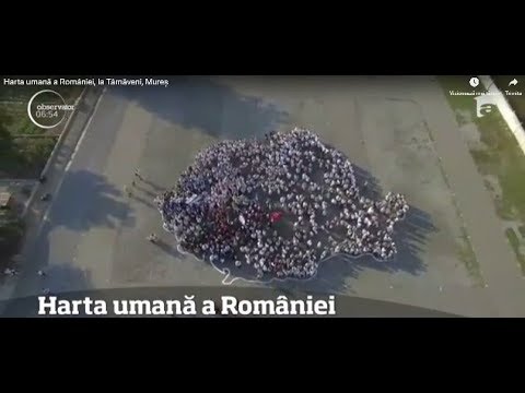 Harta umană a României, la Târnăveni, Mureş
