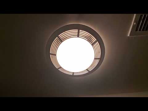 Nutone bathroom fan and light