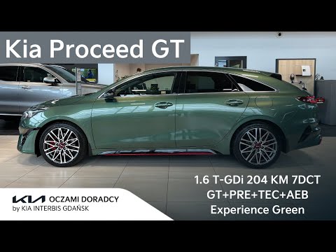 Kia Proceed GT MY2024 [1.6 T-GDI 204KM 7DCT] wersja GT + PRE + TEC + AEB w kolorze Experience Green