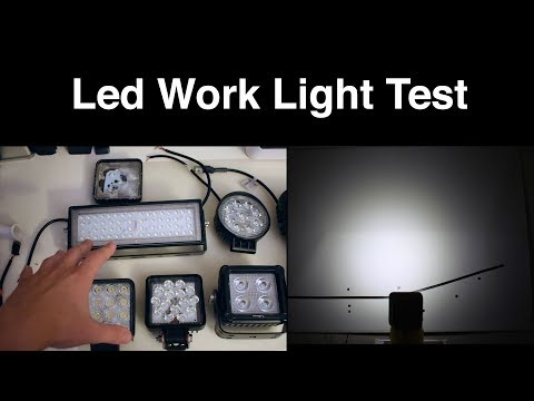 Test and review of various led work light for cars, trucks and work machines.